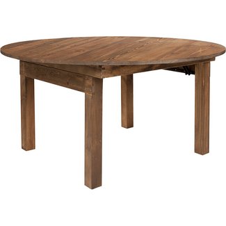 Flash Furniture HERCULES Series Round Dining Table | Farm Inspired, Rustic & Antique Pine Dining Room Table
