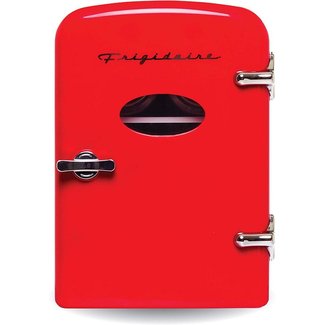 Frigidaire Retro Mini Compact Beverage Refrigerator, Great for keeping office lunch cool! (RED)