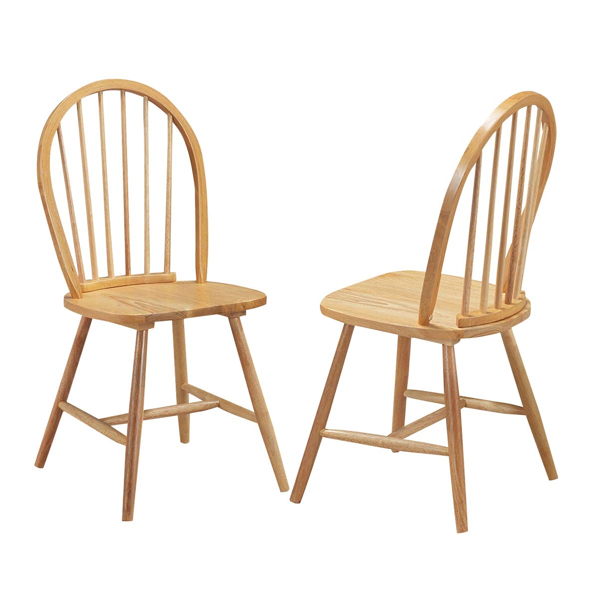 - Giantex Set of 2 Windsor Chairs, Country Wood ...