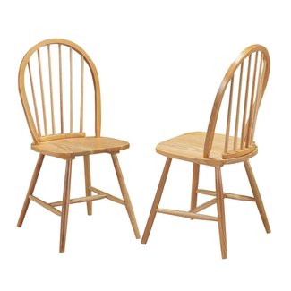 - Giantex Set of 2 Windsor Chairs, Country Wood ...