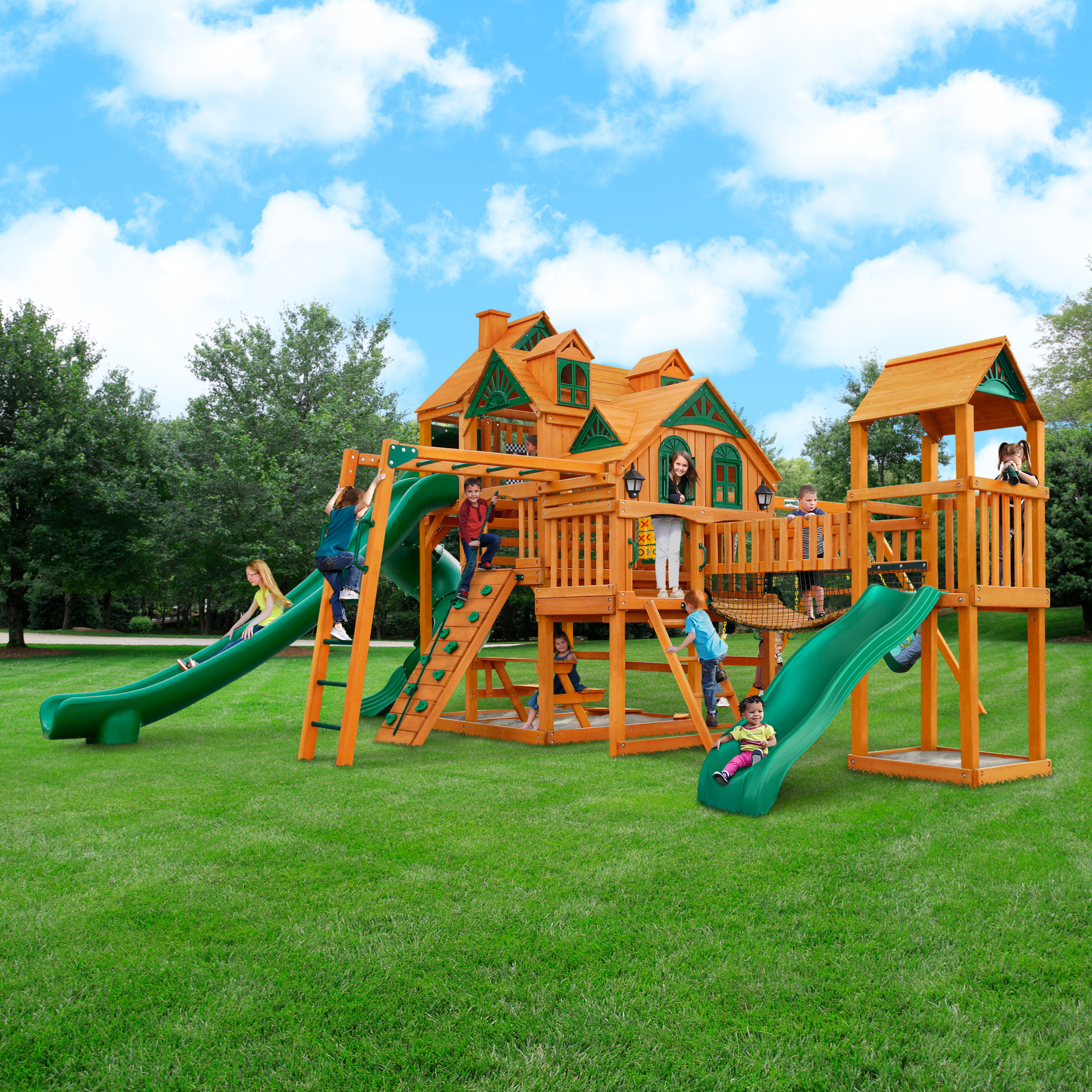 Outdoor Playhouse With Slide - VisualHunt