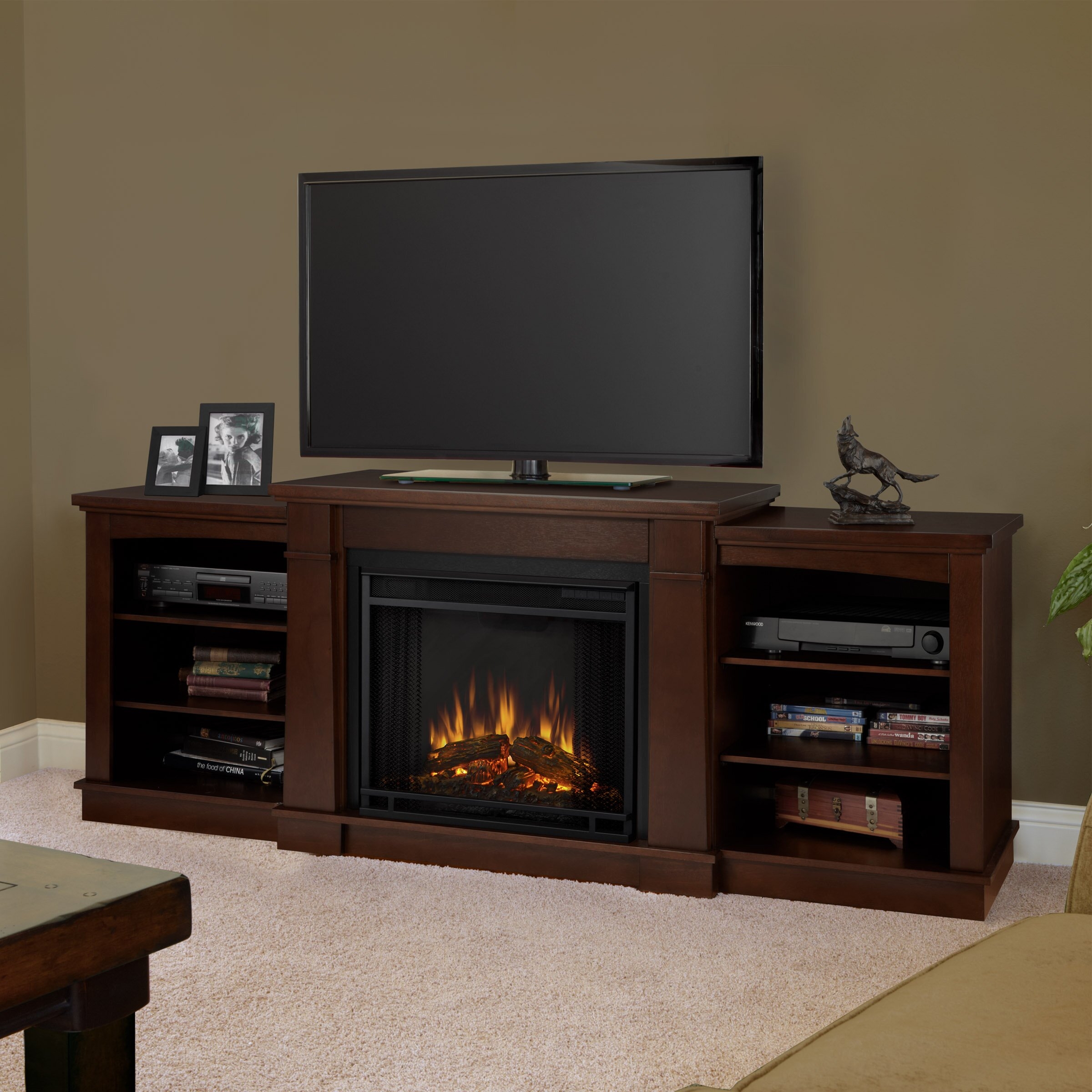 Tv Stand With Fireplace Visualhunt, Tv Stand Fireplace Wayfair