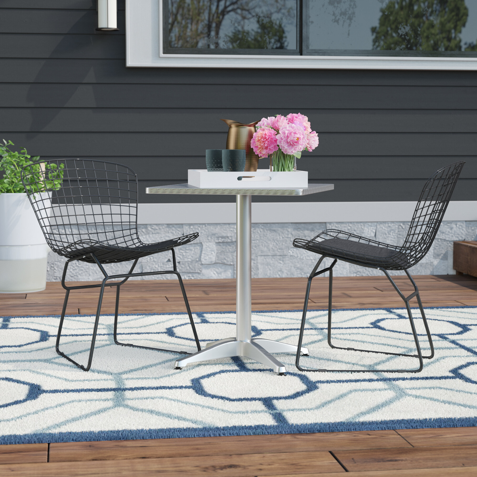 Hively Patio Dining Chair with Cushion