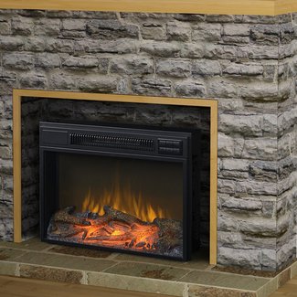 Homestar Flamelux Wide Electric Fireplace & Reviews | Wayfair