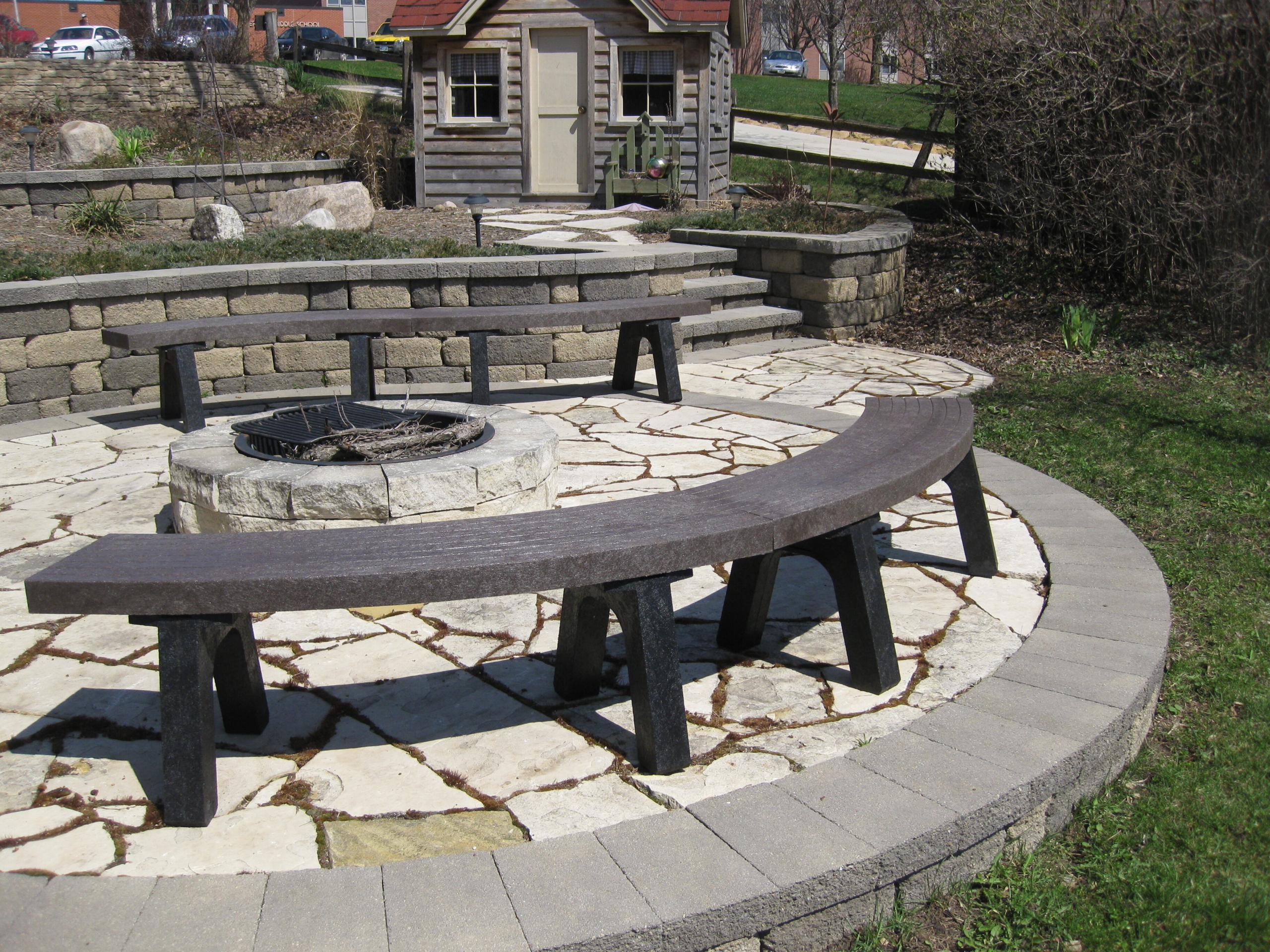 Kirk Plastic Garden Bench