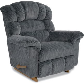 Anky Oversized Chaise Rocker Recliner with Extra Extension Footrest Lark Manor Upholstery Color: Gray Polyester