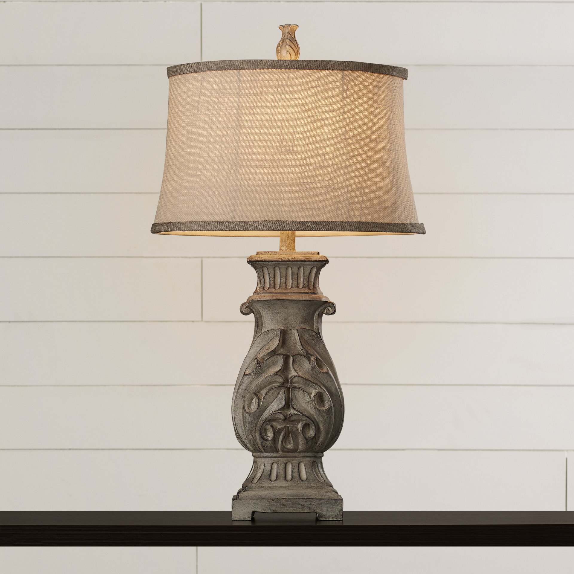 Lark Manor Noyers 32” H Table Lamp with Oval Shade