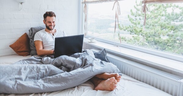 How To Work Comfortably From Bed With A Dreamy Work Set Up - VisualHunt