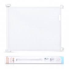 Mesh Retractable Gates for Babies and Pets, PRObebi Safety Baby Gate for Indoor/Outdoor/Stairs/Doorways/Deck/Banisters (130cm/52 inch)