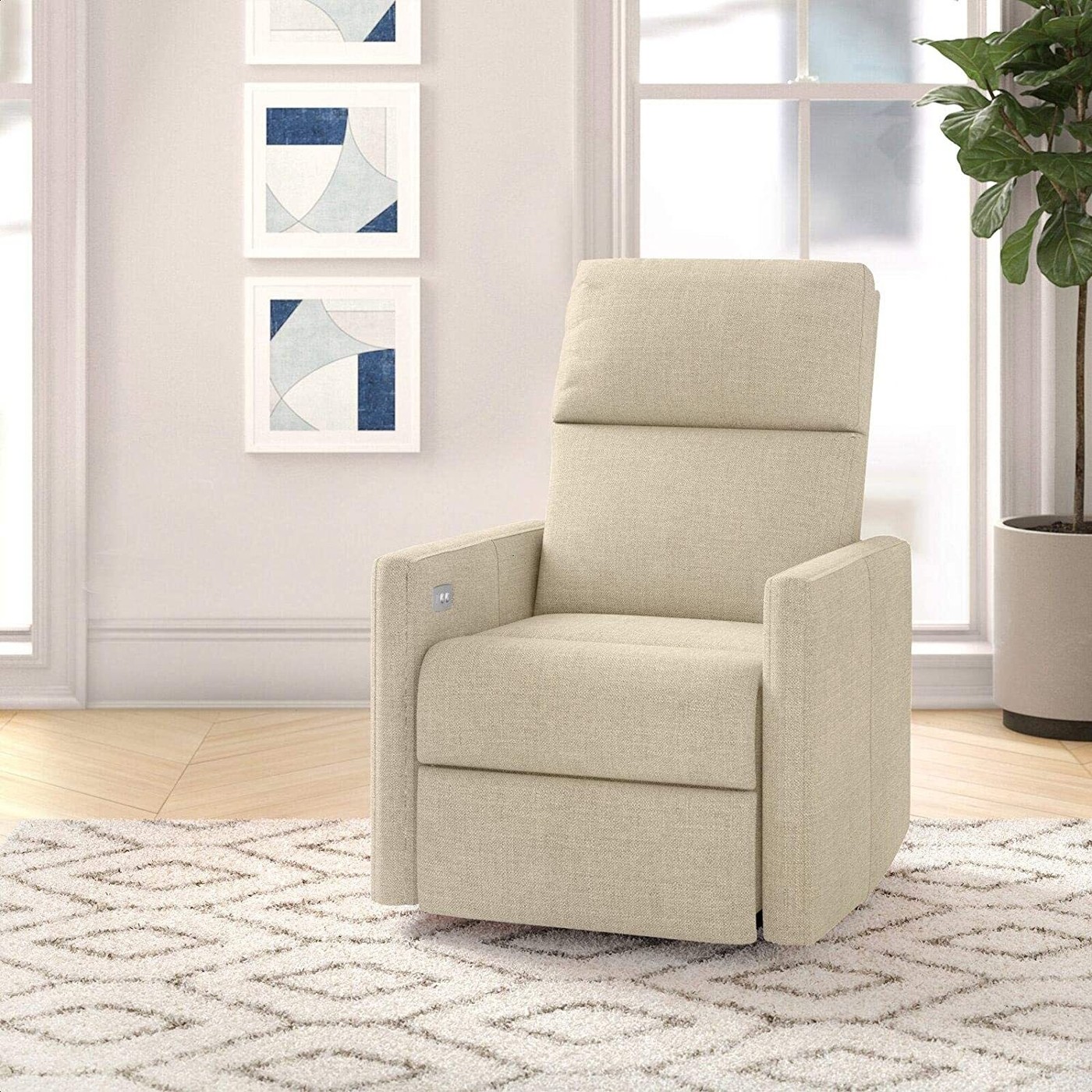 Small wall deals hugger recliners