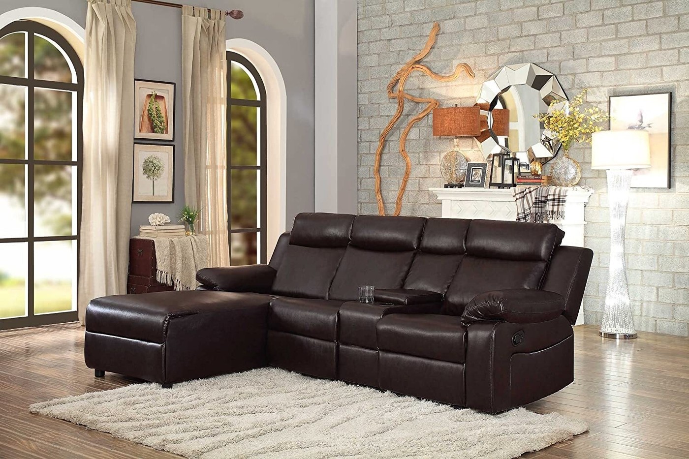 Reclining Sectional with Console