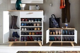 Narrow Shoe Cabinet