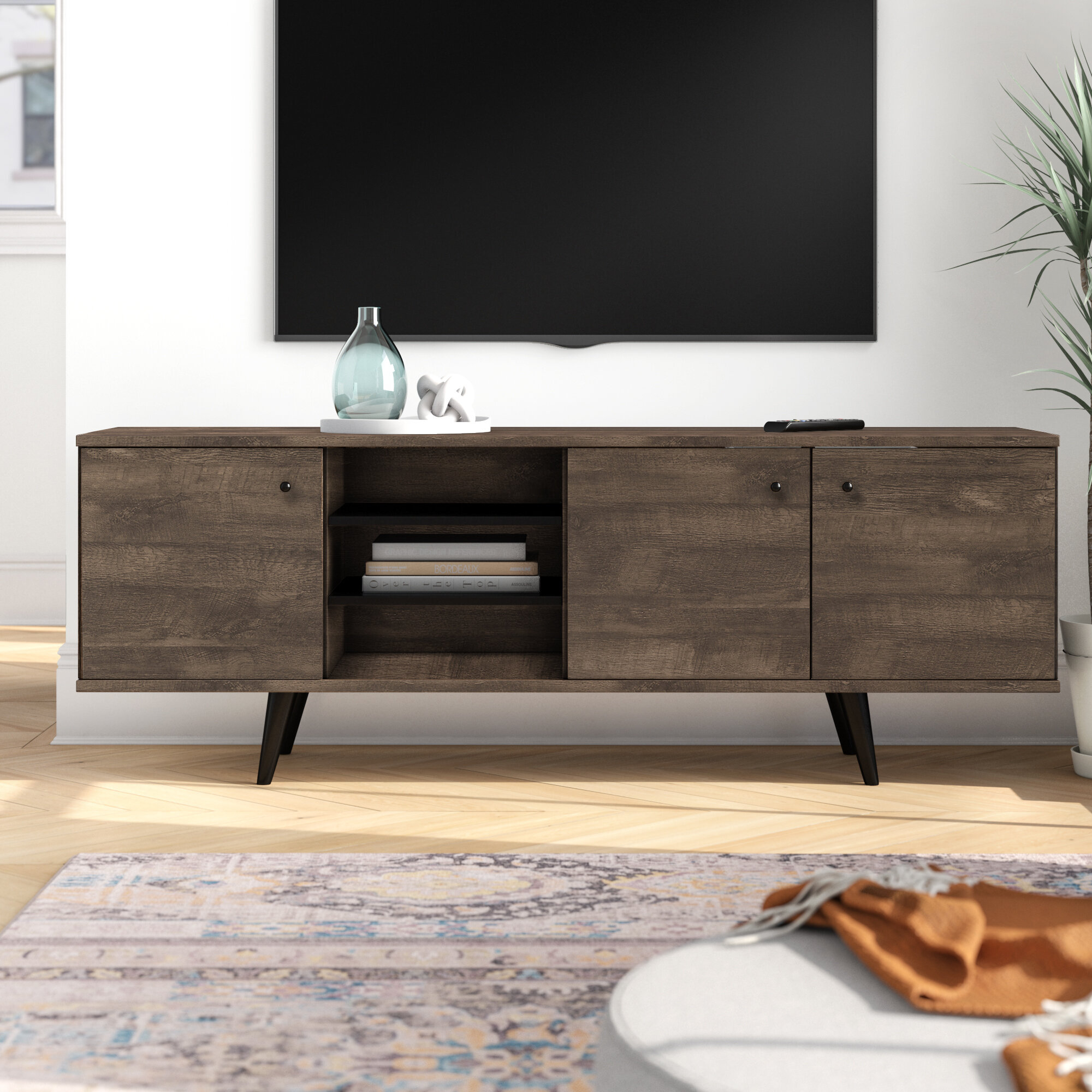 Solid Wood TV Stand TV Stands & Entertainment Centers You