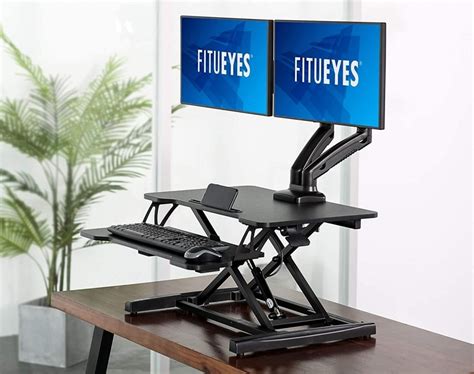 Standing Desk Converter With Keyboard Tray