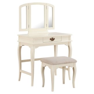Three Posts Brownridge 1 Drawer Vanity Set with Mirror ...