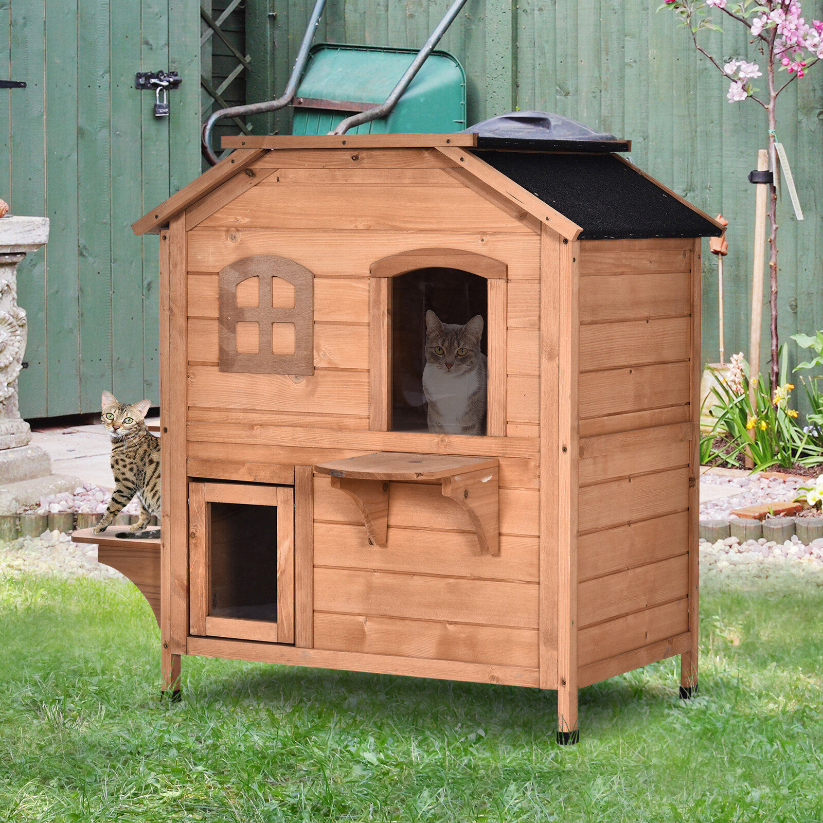 Tucker Murphy Pet Elliana Outdoor Cat House | Wayfair
