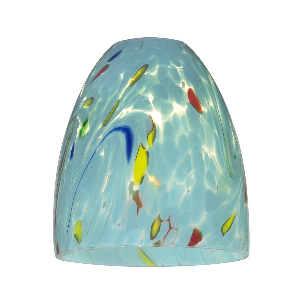 Turquoise Art Glass Shade - Lipless with 1-5/8-Inch Fitter ...