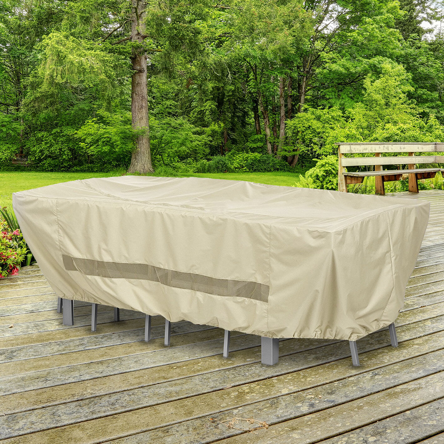 Water Resistant Patio Dining Set Cover