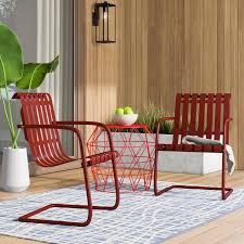 Wrought Studio Erato Stainless Steel Patio Chair & Reviews ...