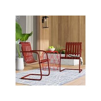 Wrought Studio Erato Stainless Steel Patio Chair & Reviews ...