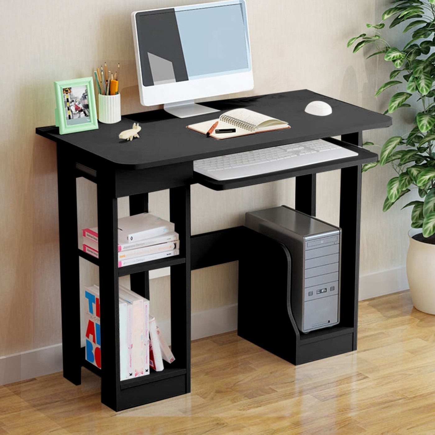 Black Rectangular Desk