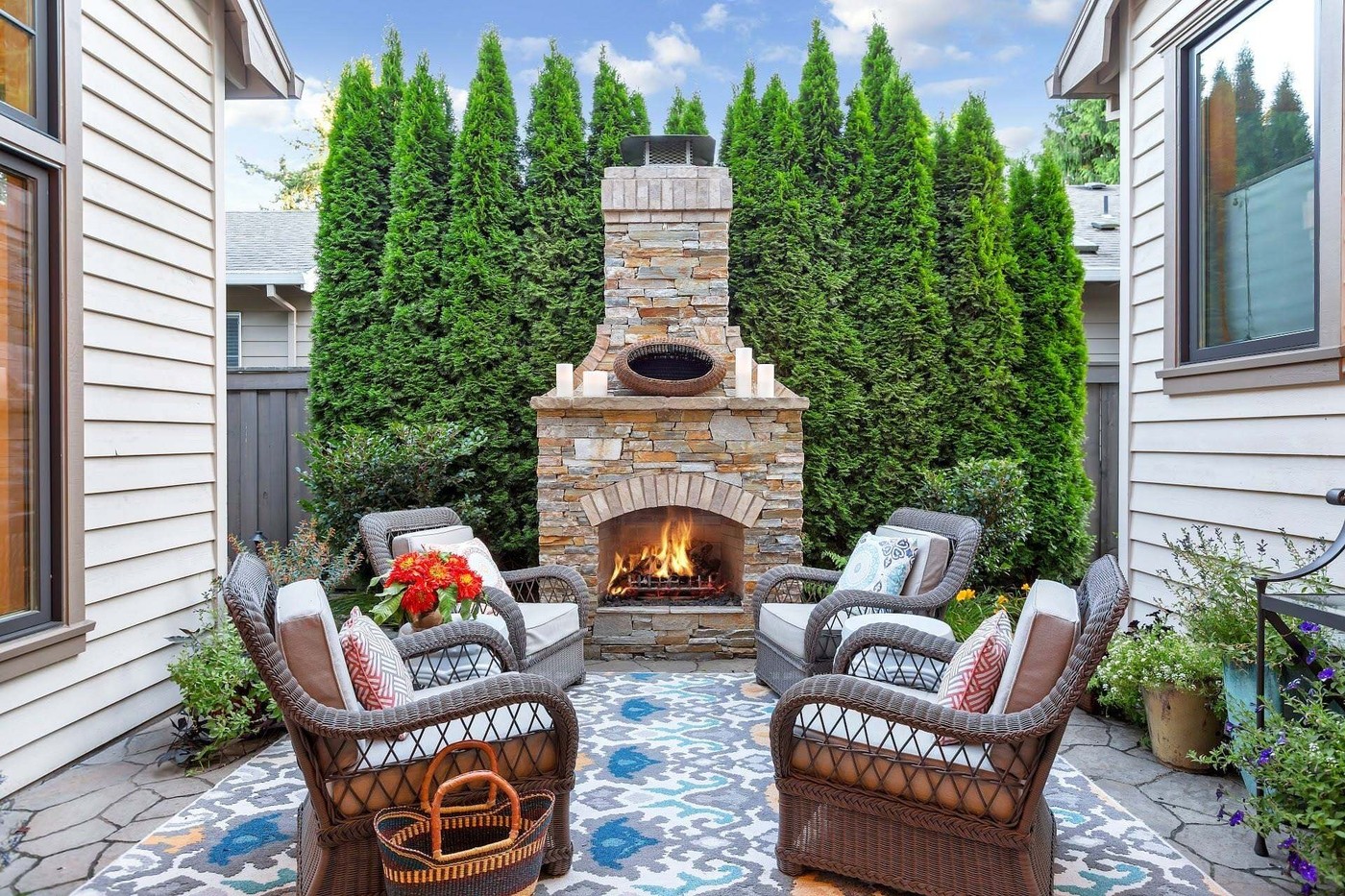 Charming Outdoor Seating Area
