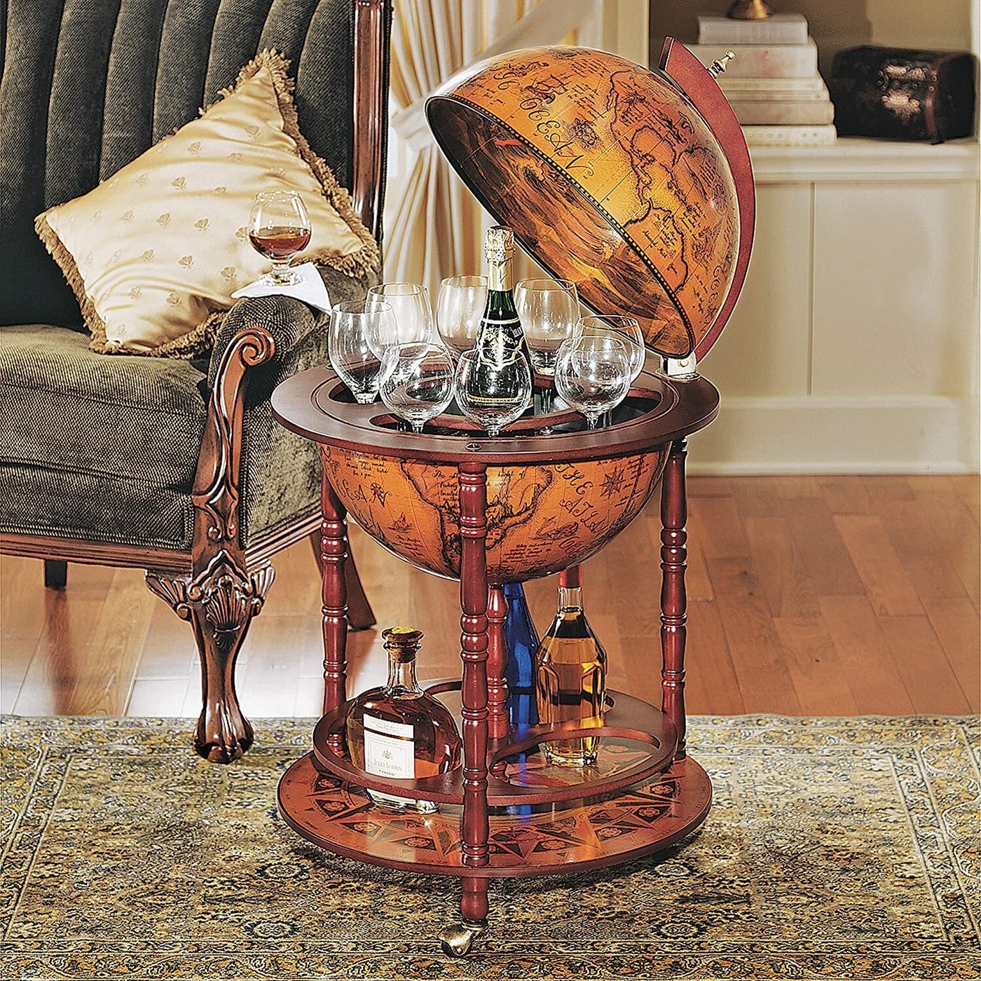 Globe Bar Cart
