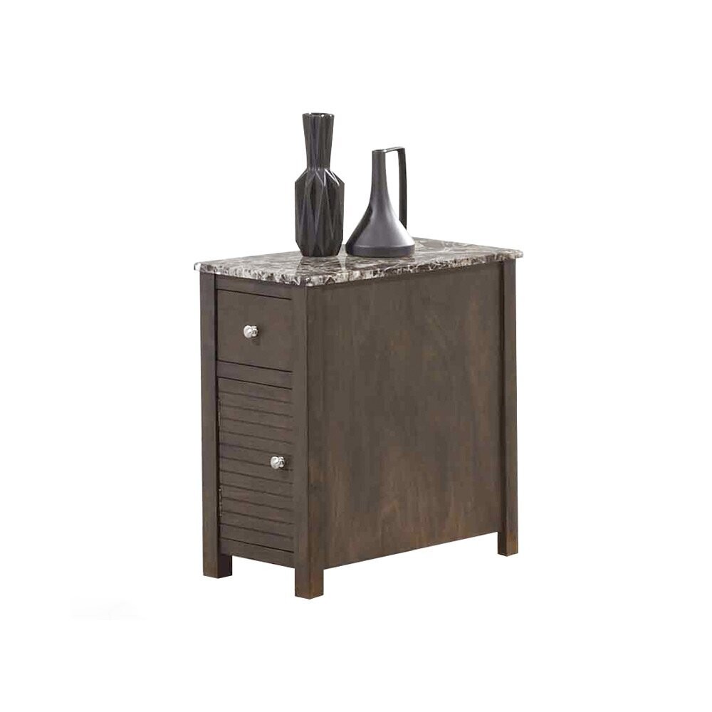 Narrow End Table with Storage VisualHunt