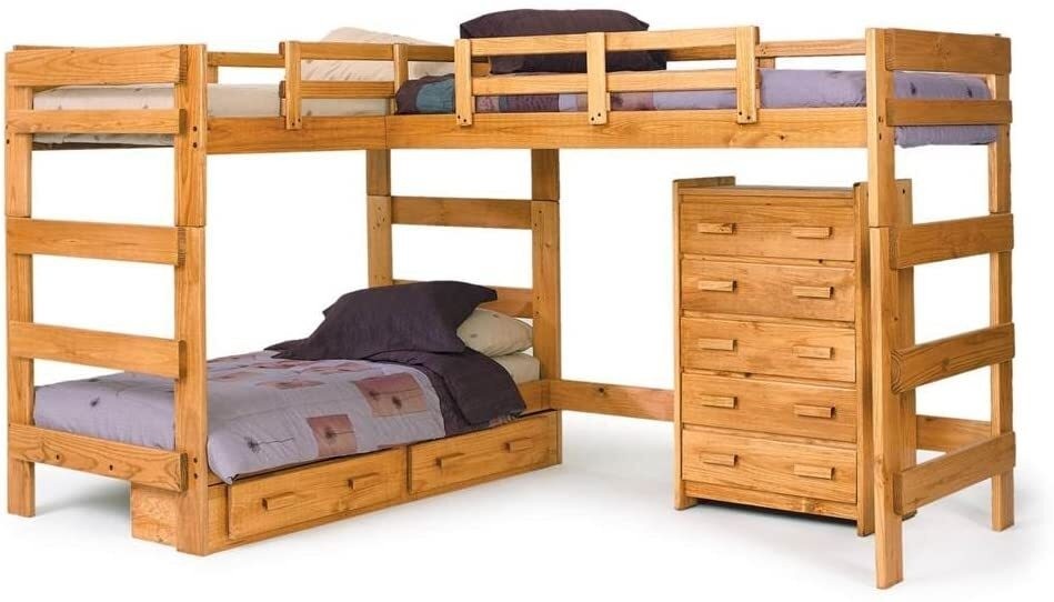 Honey L Shaped Bunk Bed