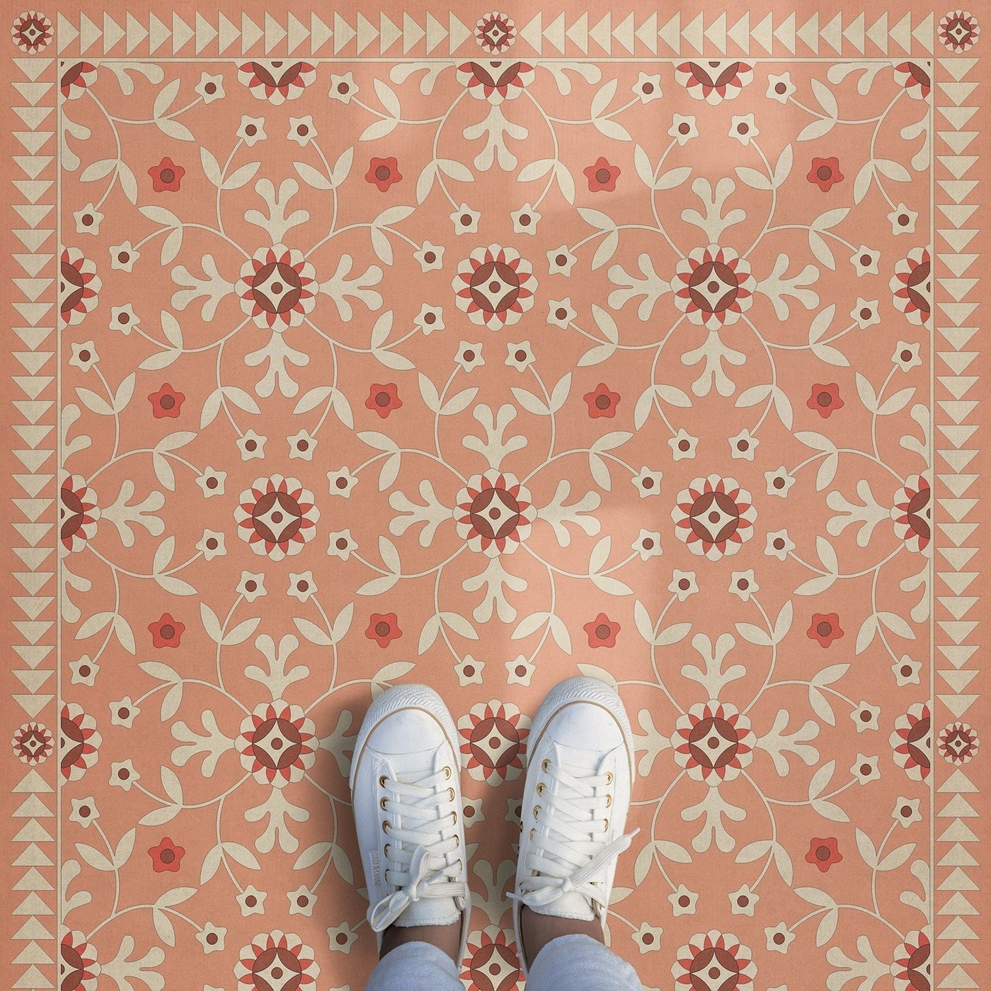 Why Vintage Vinyl Floor Cloths are Perfect for Busy Homes - The Mission  Motif