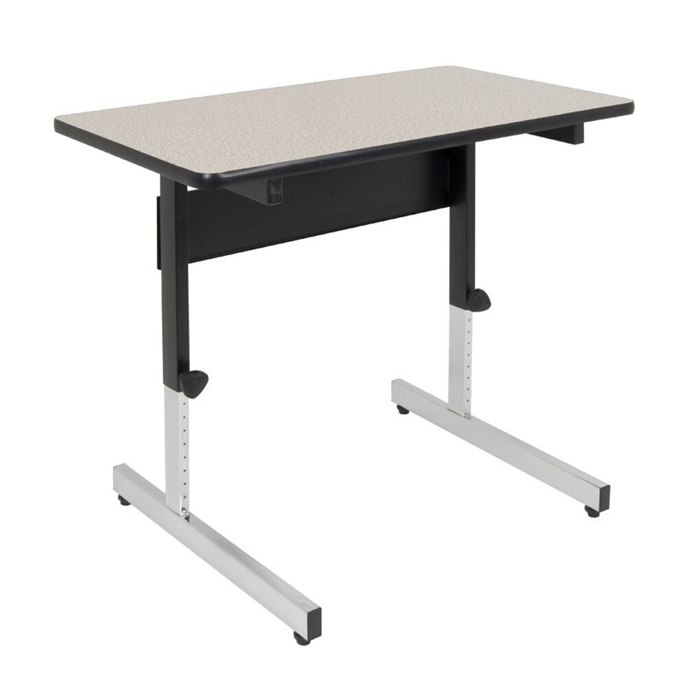 Silver Black Drafting Table