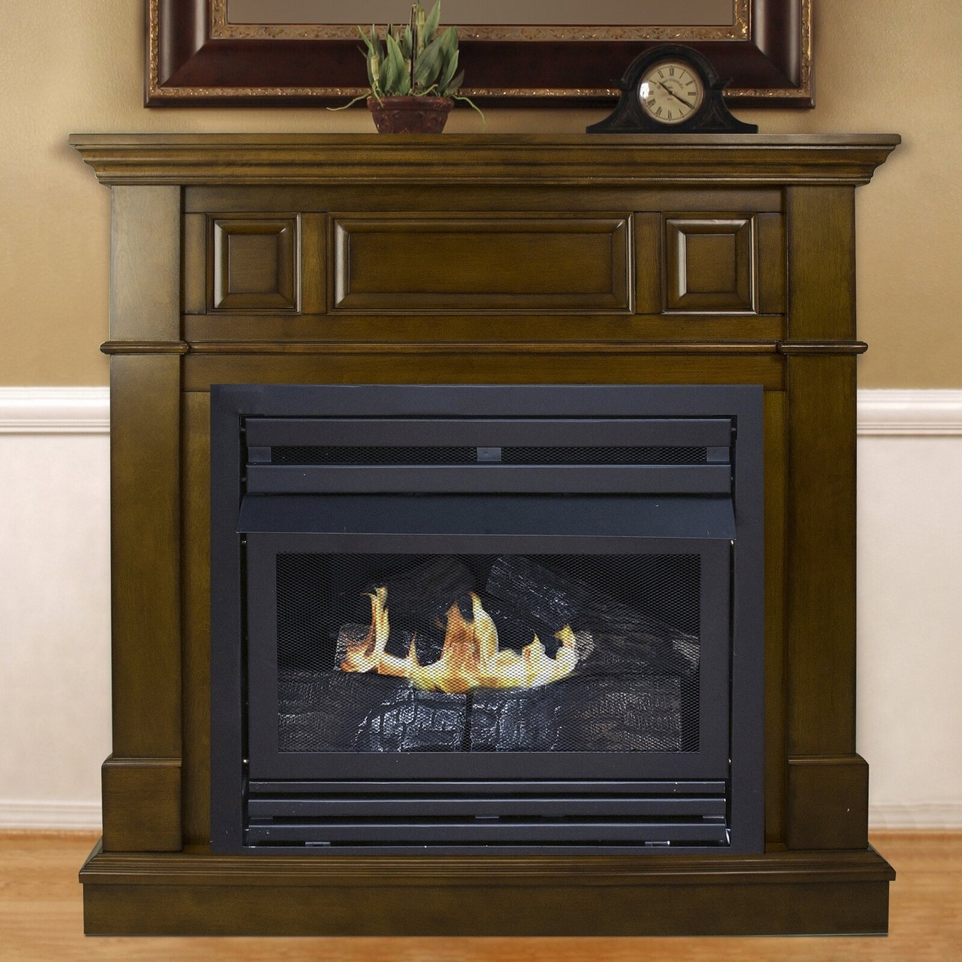 Solid Wood Fireplace
