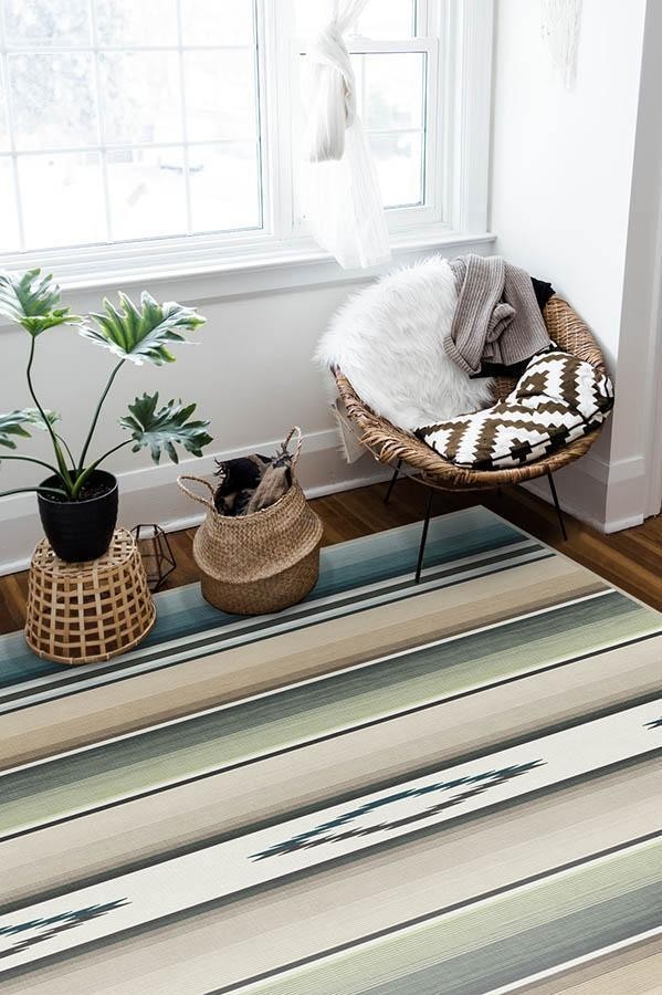 Stripes Sage Rug