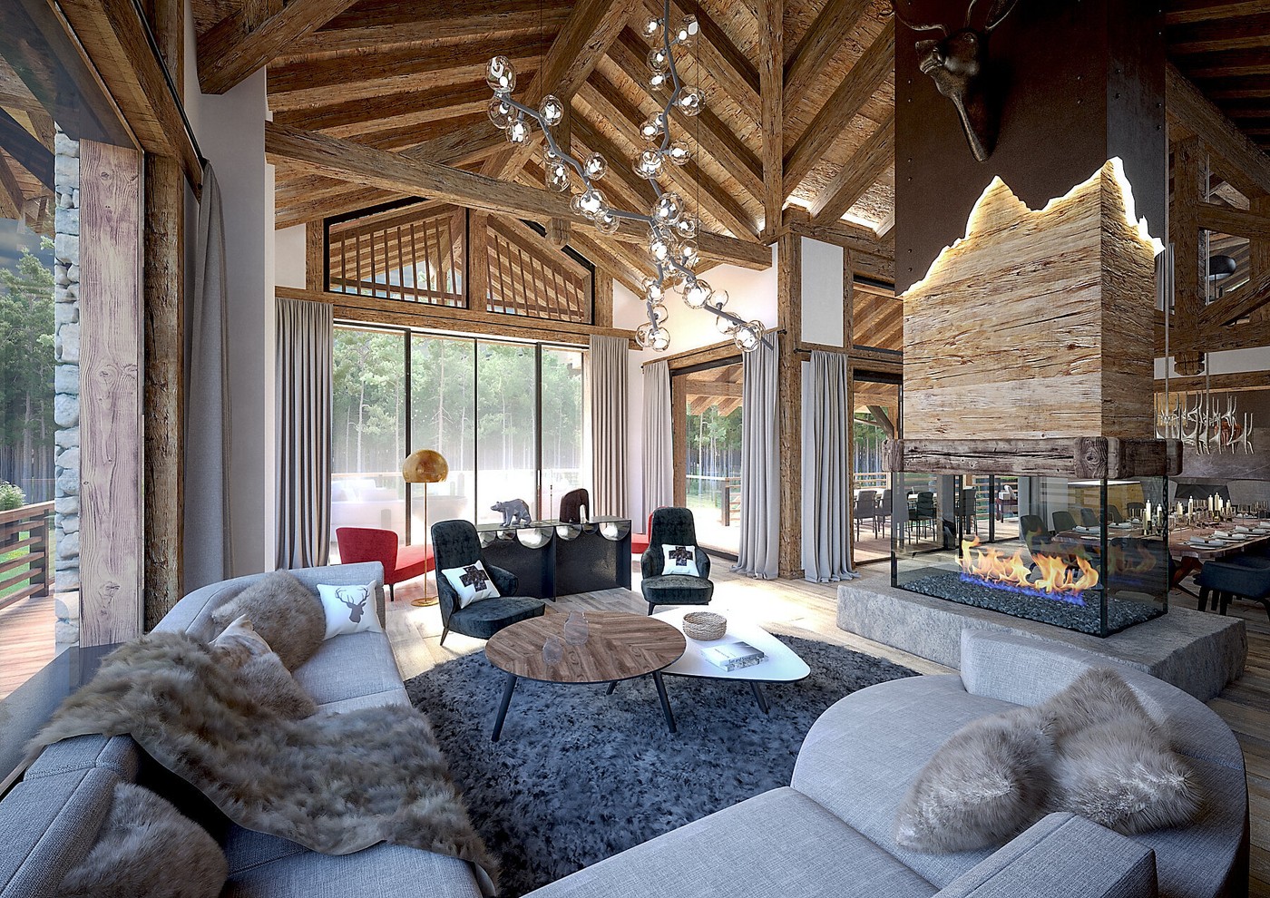 Wood, Stone, and Glass