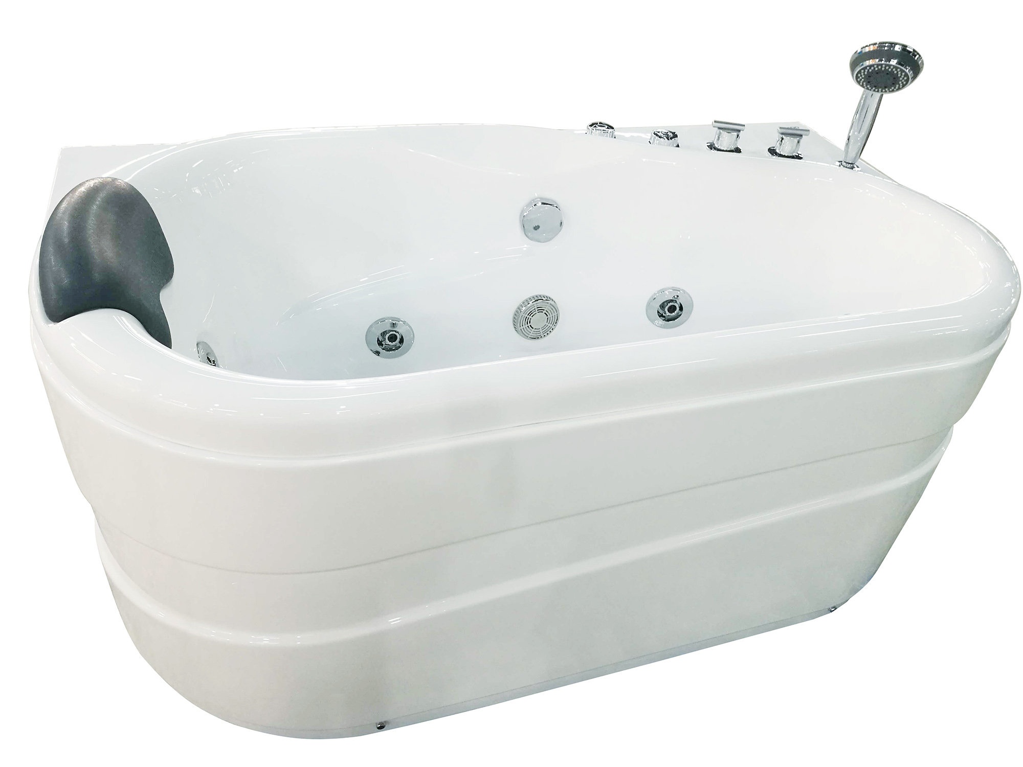 57" x 30" Corner Combination Fiberglass Bathtub