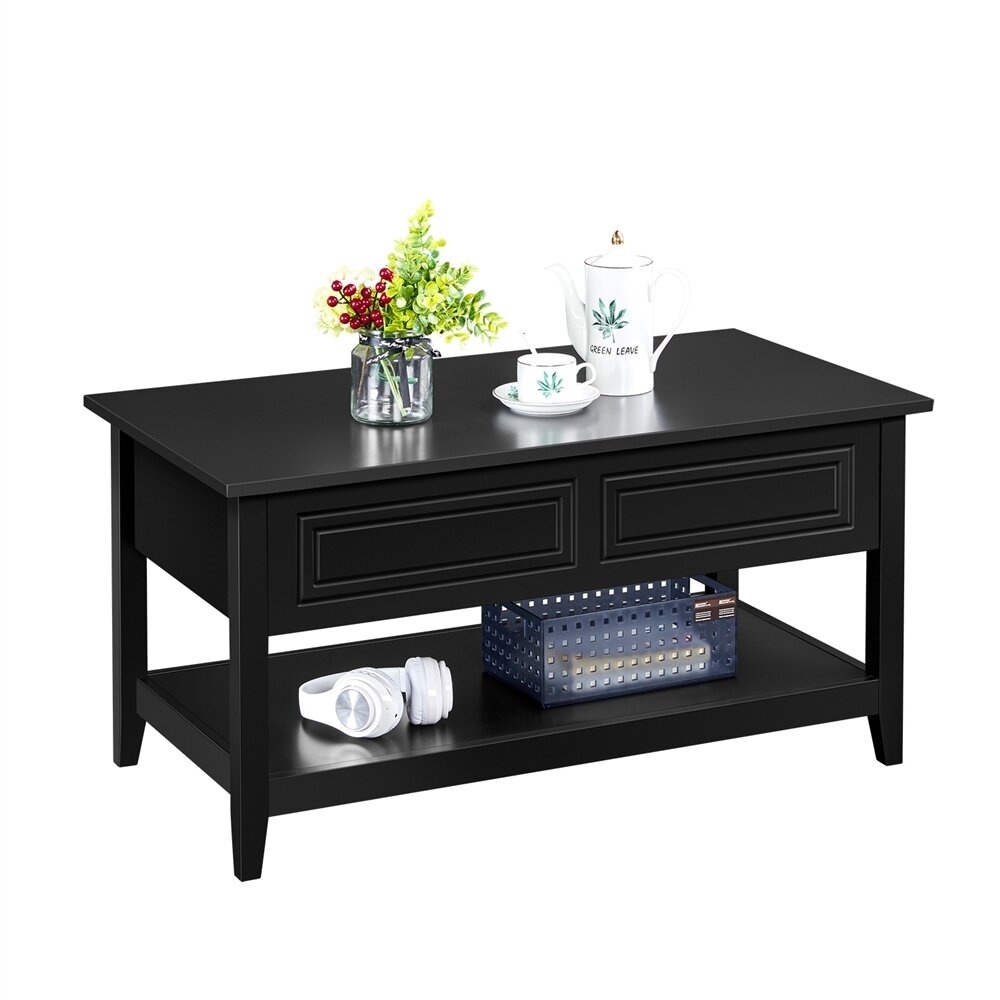 Alanoud Lift Top 4 Leg Coffee Table with Storage