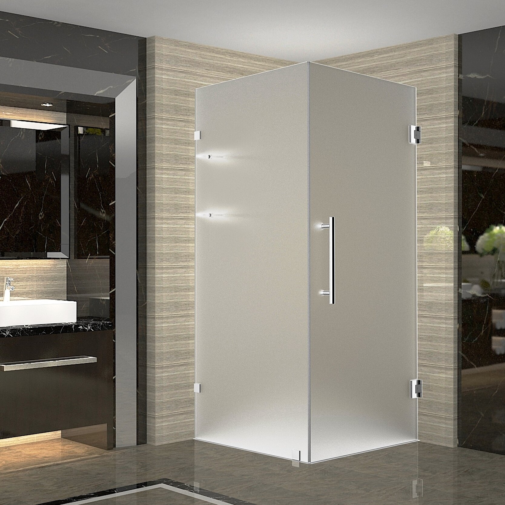 Aquadica GS 32" x 72" Rectangle Hinged Shower Enclosure