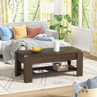 Auxvasse 48'' L Lift Top 4 Legs Coffee Table with Storage