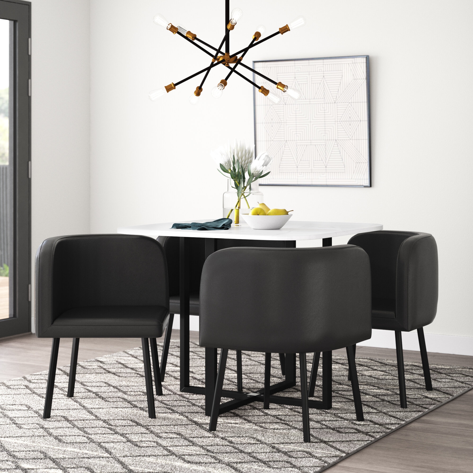Birkholz 4 - Person Dining Set