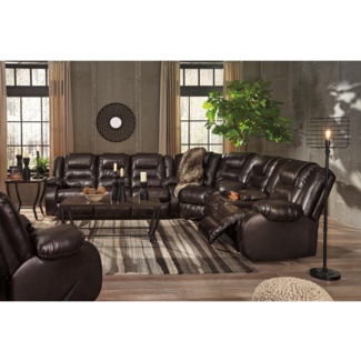 Camellia 219" Wide Reclining Corner Sectional