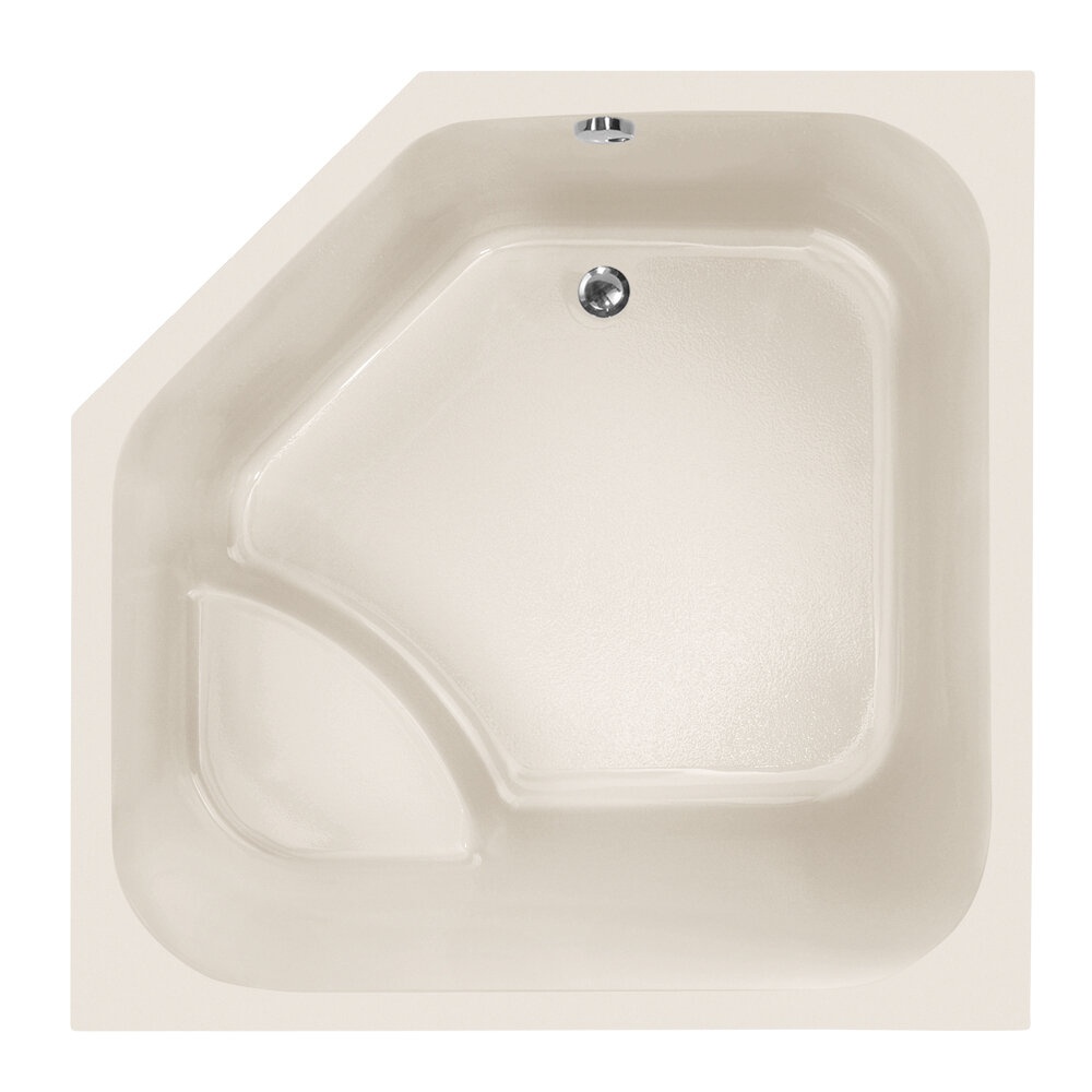 Designer Katarina 69" x 69" Corner Soaking Acrylic Bathtub