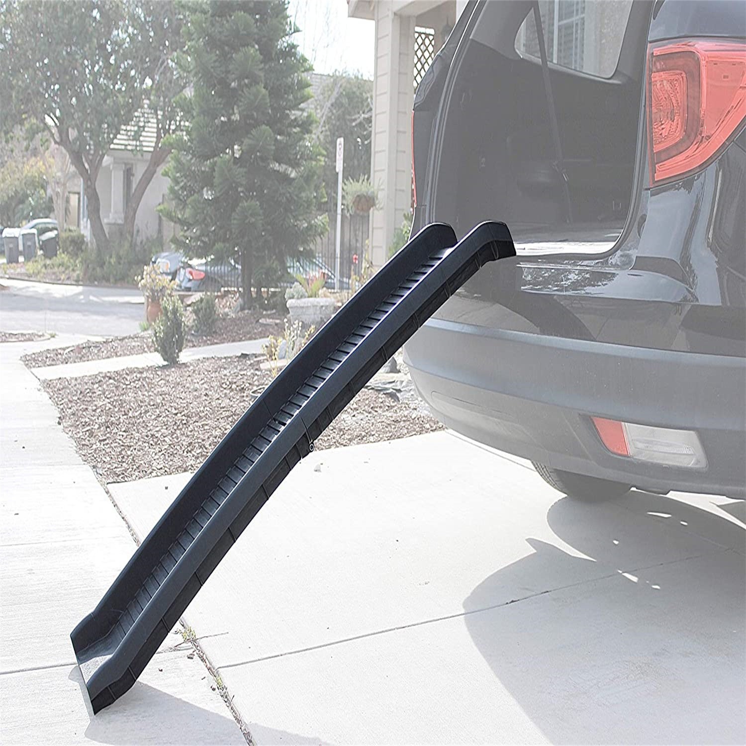 Dog Ramp For Small Large Dogs, Folding SUV Car Ramp, Portable Pet Ramp, Black