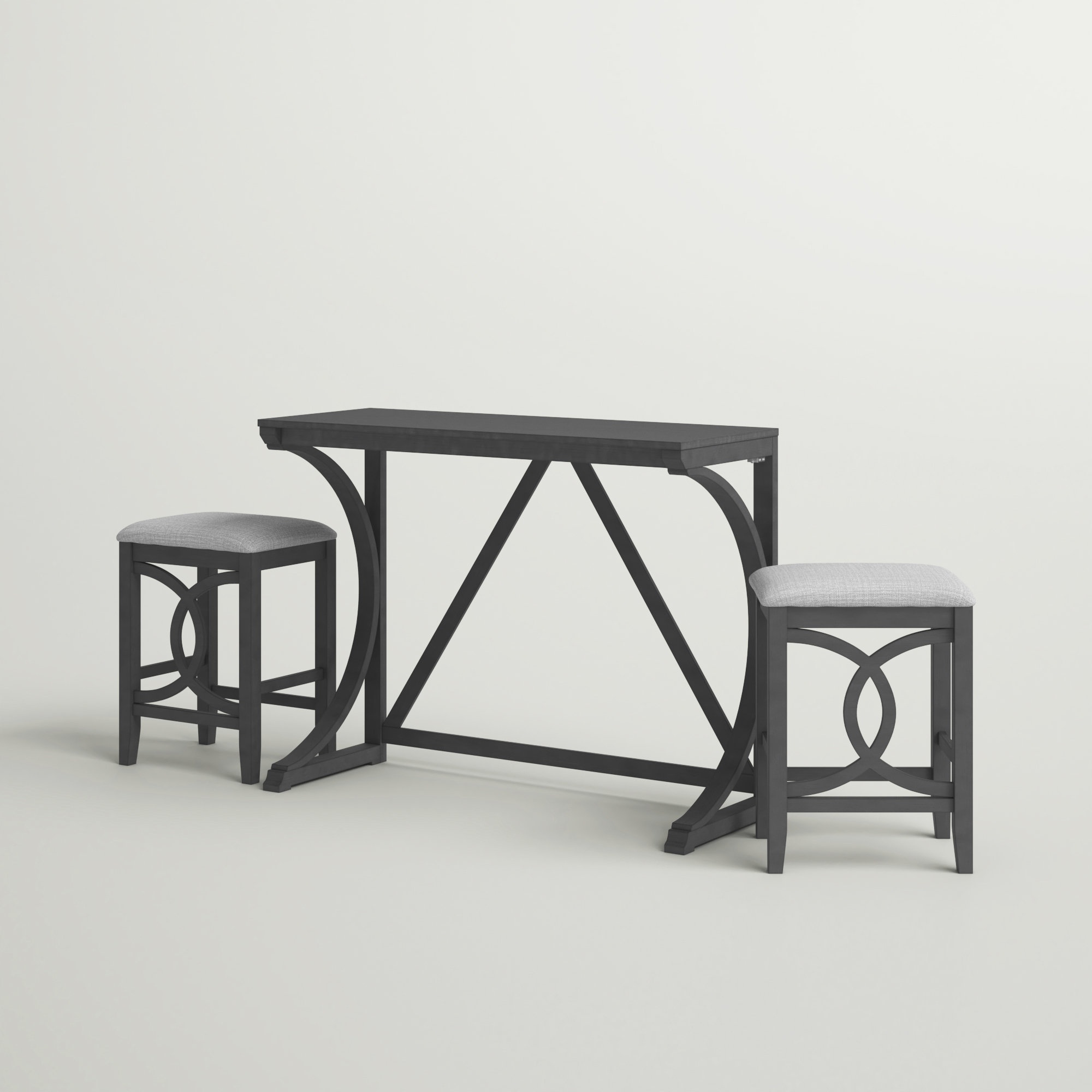 Elland 2 - Person Counter Height Solid Wood Dining Set