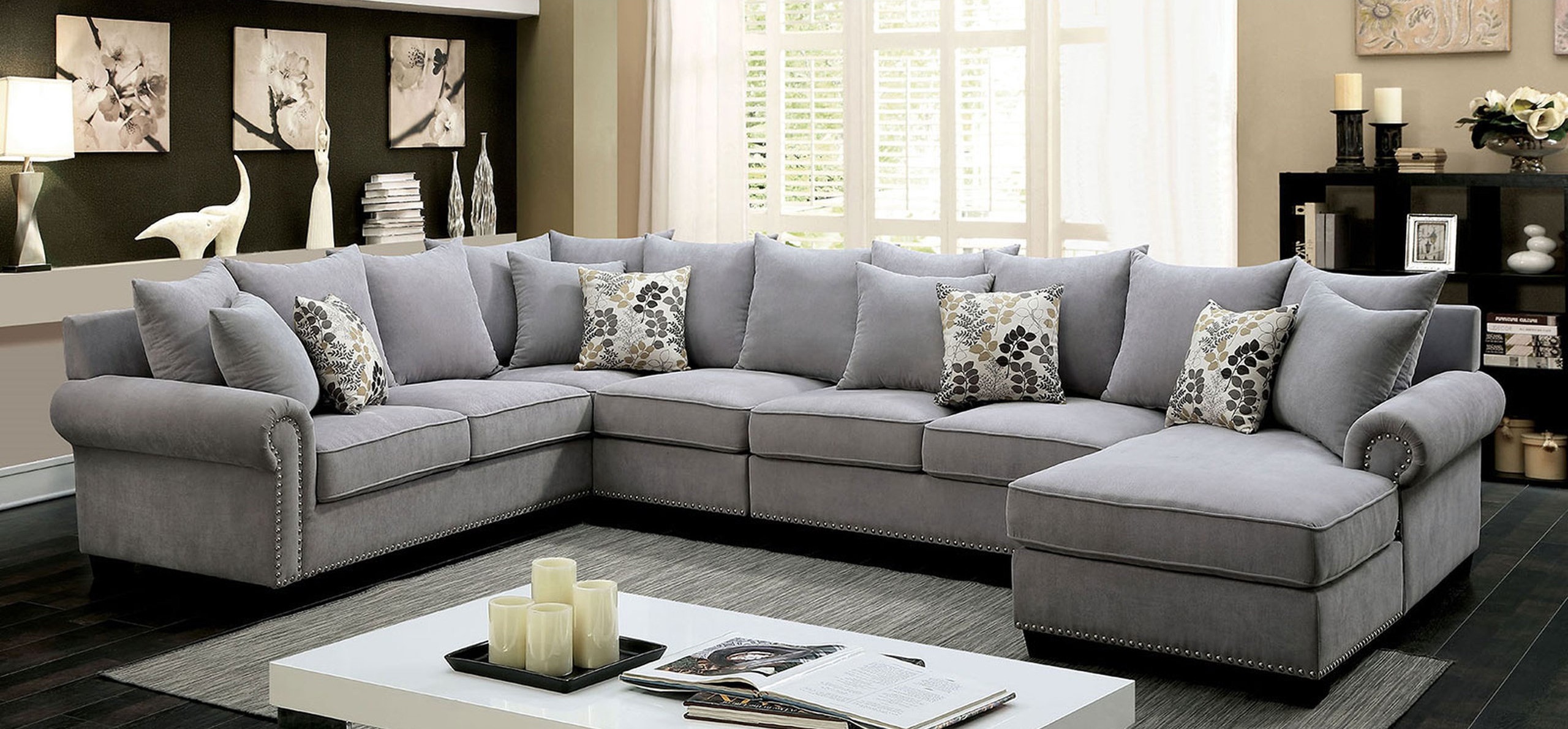 Geranium 126" Right Hand Facing Large Sectional