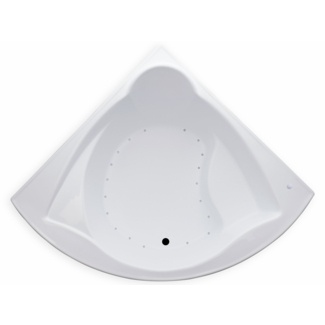 Hygienic 60" x 60" Drop in/Corner Soaking Bathtub