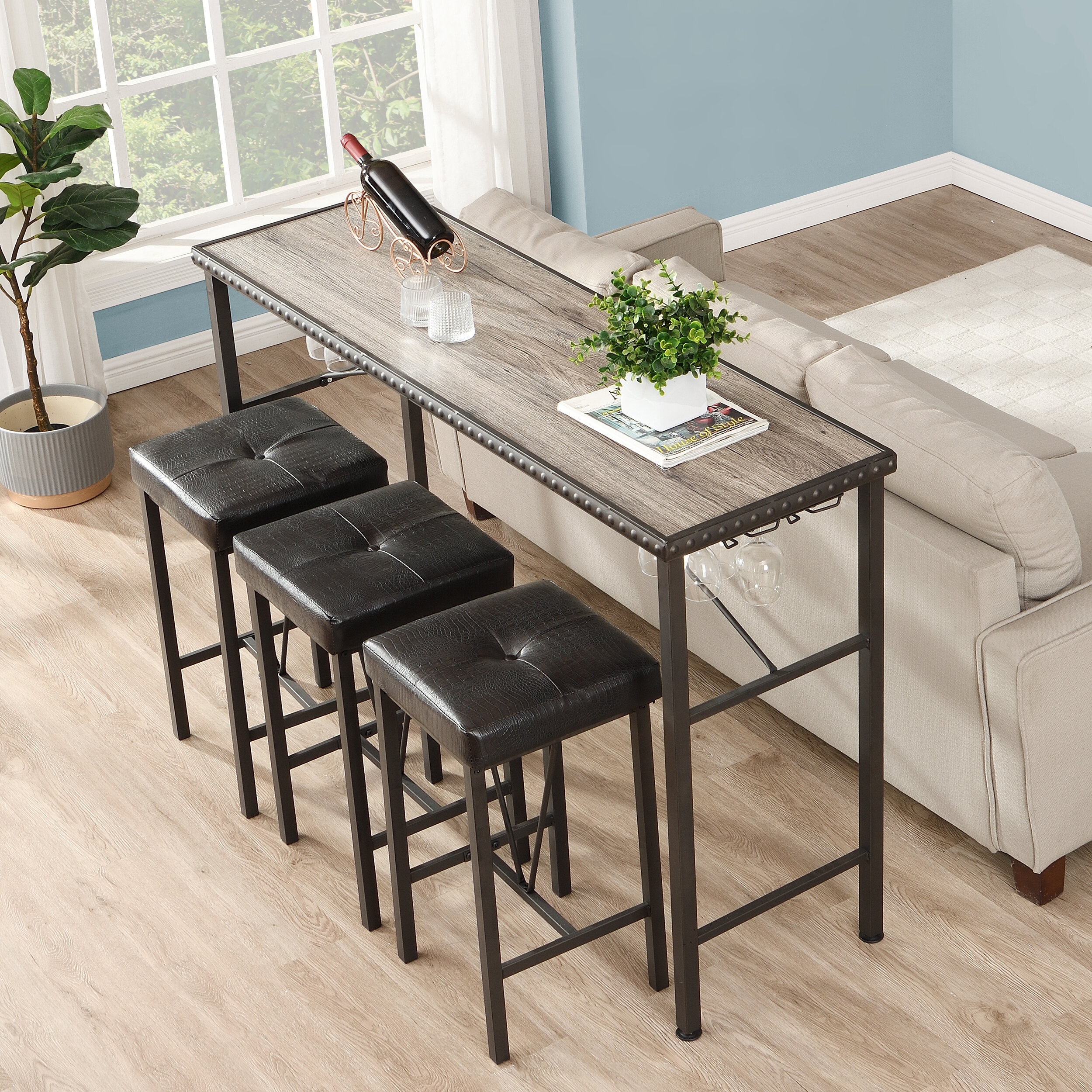 Malcom 3 - Person Counter Height Dining Set