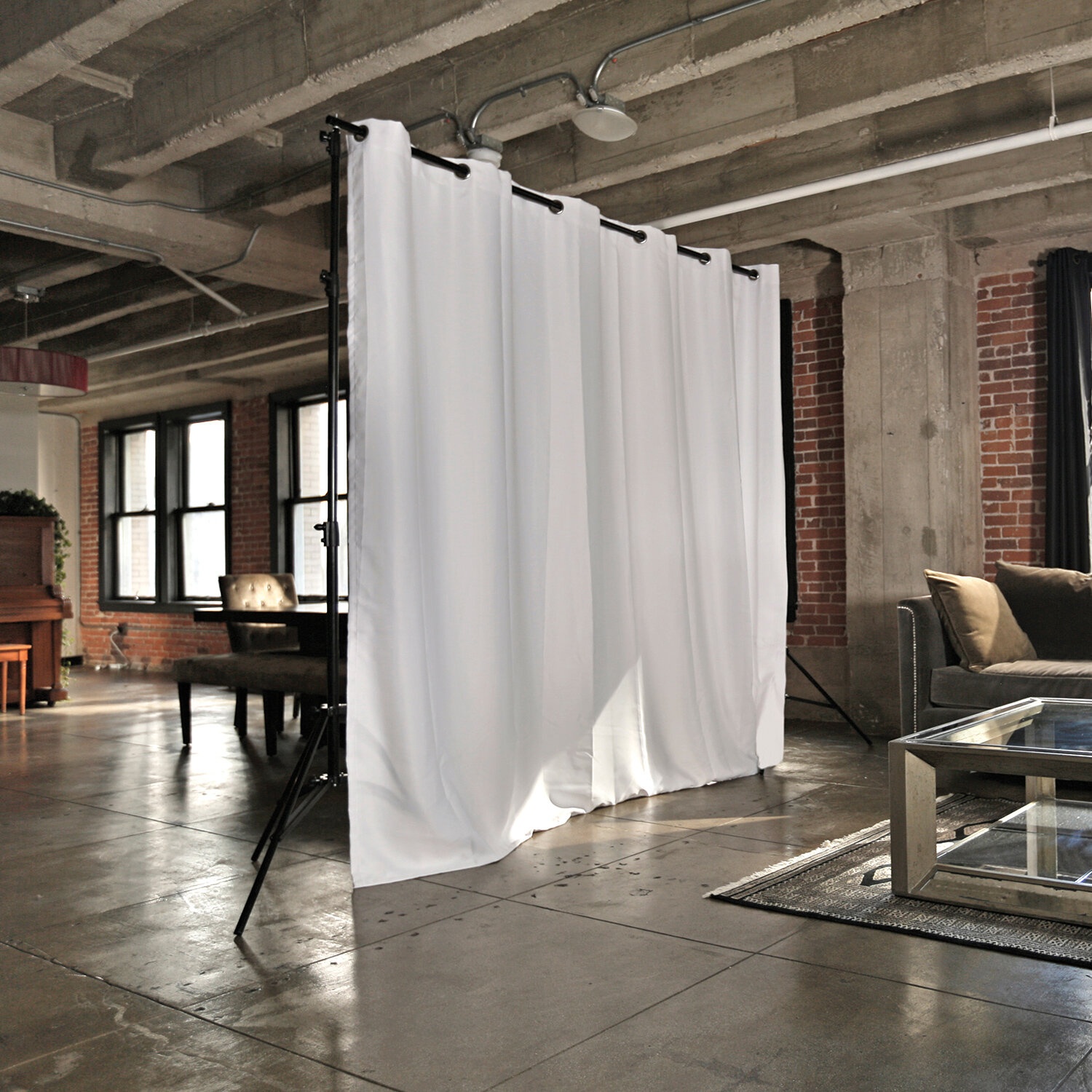 Premium Heavyweight Room Divider Curtains Hanging Room Divider