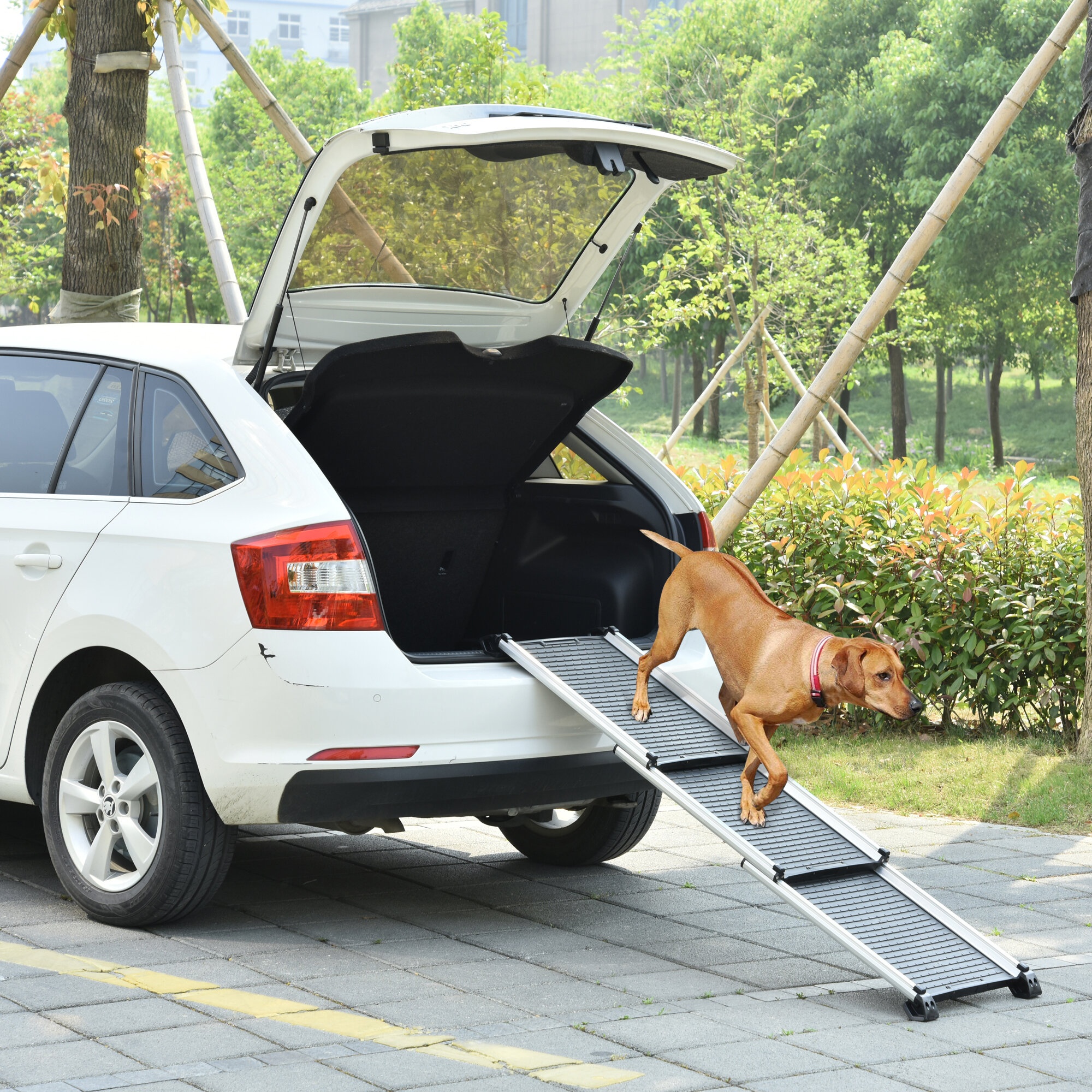 Telescoping Dog Car 62.5" Pet Ramp