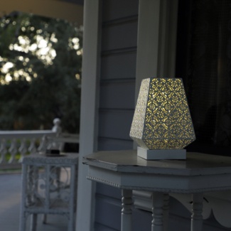 Anshita 25'' Battery Powered Integrated LED Outdoor Table Lamp