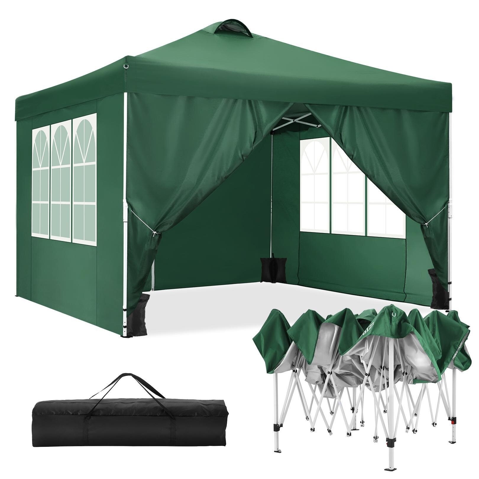 10 Ft. W X 10 Ft. D Steel Pop-Up Canopy